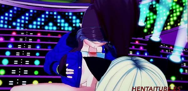  KDA League of Legend Hentai 3D Akali blowjob, boobjob and fucked with multiple cums in her mouth and pussy 12